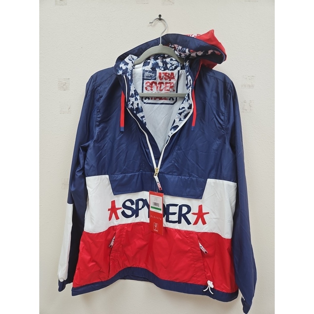 Spyder Windbreaker Anorak Women's Large  USA New With Tags Running  Rain Jacket